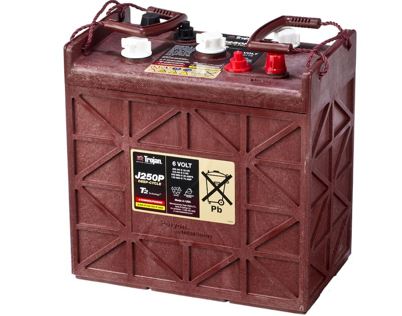 TROJAN Deep Cycle Traksjonsbatteri 6V 250AH (296x176x293mm) +høy