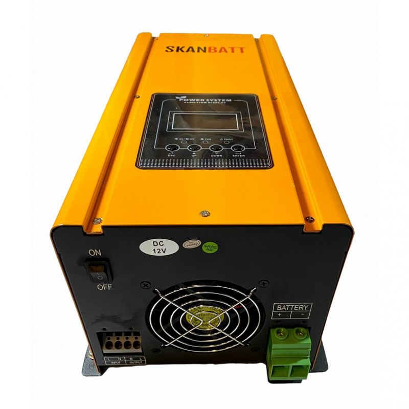 SKANBATT Kombi-Inverter og Batterilader 12V 1000W