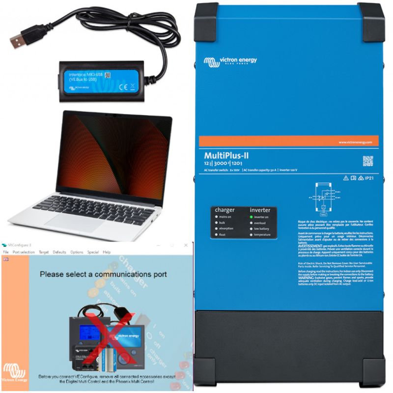 Programmering av Victron Multiplus / Easysolar / Quattro