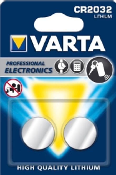 Hovedbilde VARTA Lithium CR2032 3V 2-Pakning