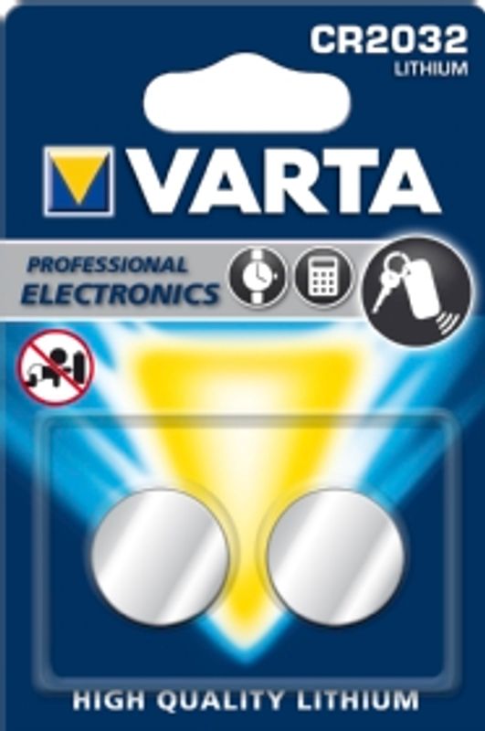 VARTA Lithium CR2032 3V 2-Pakning