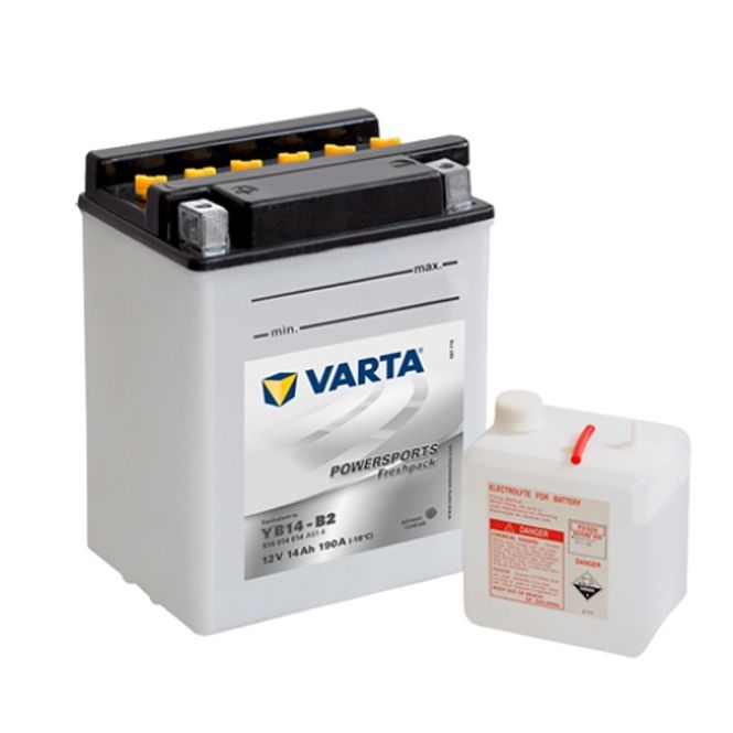 Hovedbilde  VARTA YB14-B2 MC Batteri 12V 14AH 190CCA (134x89x166mm) +venstr