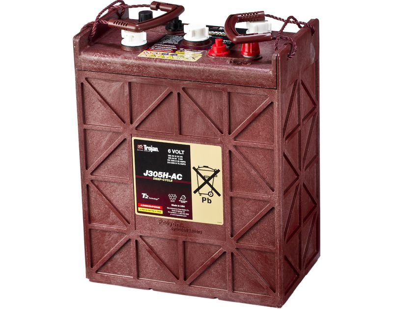 TROJAN Deep Cycle Traksjonsbatteri 6V 360AH (296x176x366mm) +dia