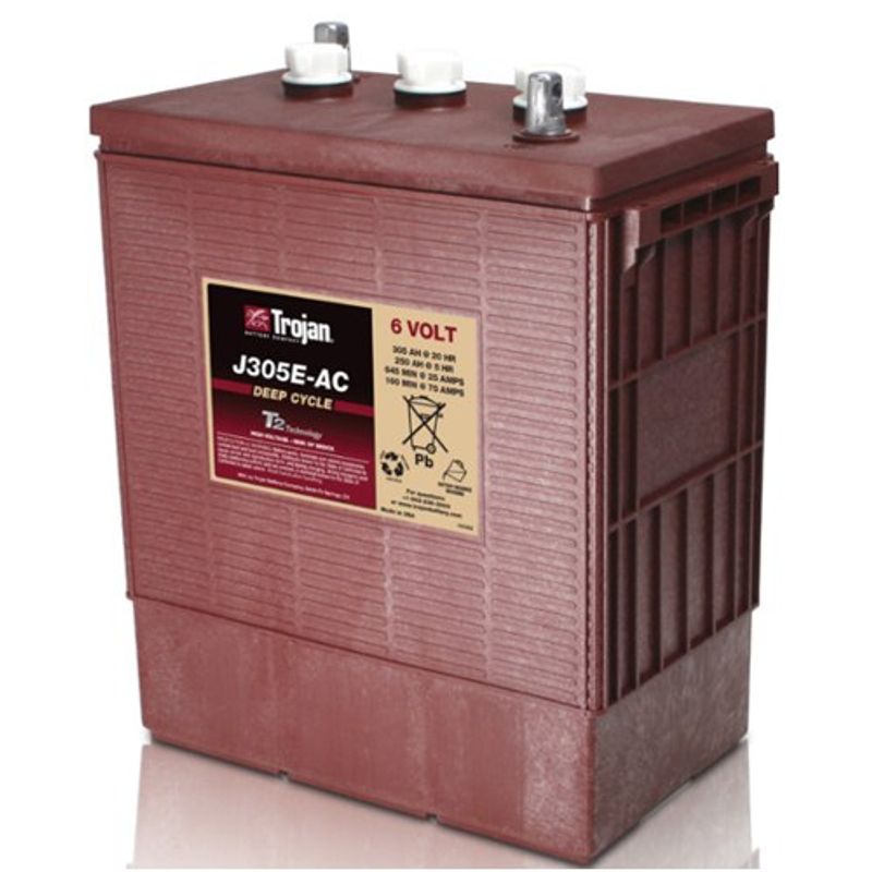 TROJAN Deep Cycle Traksjonsbatteri 6V 305AH (309x174x366mm) +dia