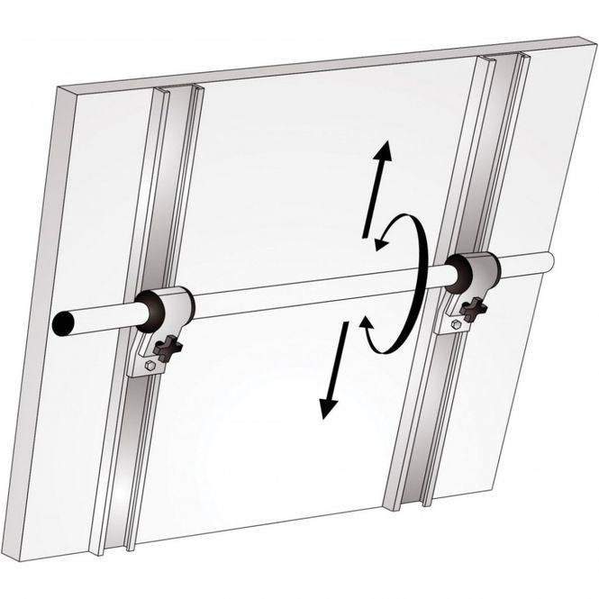 Hovedbilde NOA Solcellepanelholder Justerbart m/fester