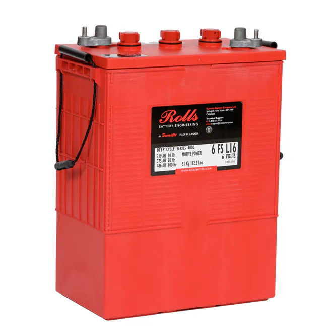 Hovedbilde ROLLS 6-FS-L16 Deep Cycle Batteri 6V 375AH (318x181x425mm)