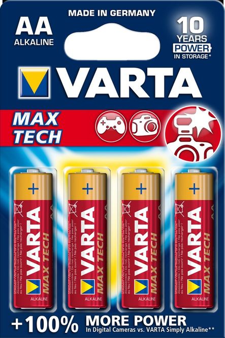 Hovedbilde VARTA Max Tech AA 1,5V 4-pakning