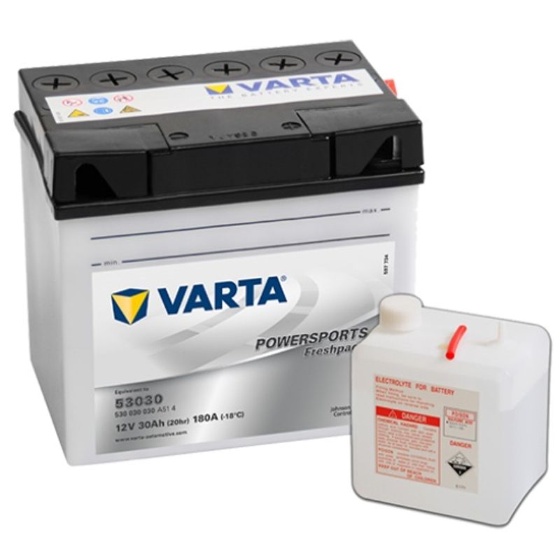  VARTA 53030 MC Batteri 12V 30AH 300CCA (186x130x171mm) +høyre 5