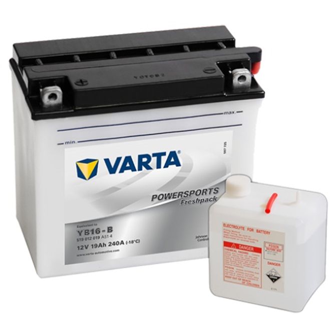 Hovedbilde  VARTA YB16-B MC Batteri 12V 19AH 240CCA (176x101x156mm) +venstr