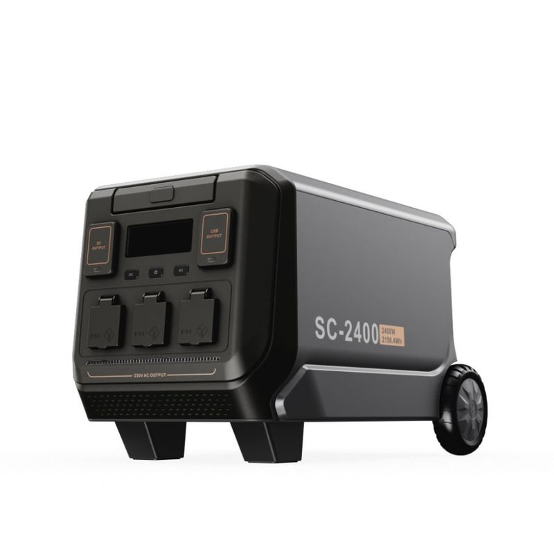 SENCI Lithium LPS 2150Wh Power Station med 2400W (4800W) sinus inverter