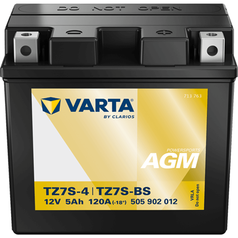  VARTA TTZ7S-BS AGM MC Batteri 12V 5AH 120CCA (113x70x105mm) +hø