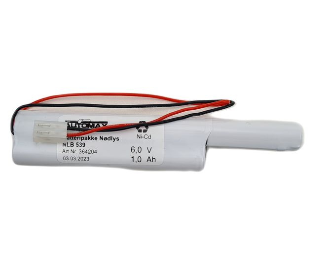 Hovedbilde NLB 539 6,0V 1,0Ah-Sx2-Plugg 27