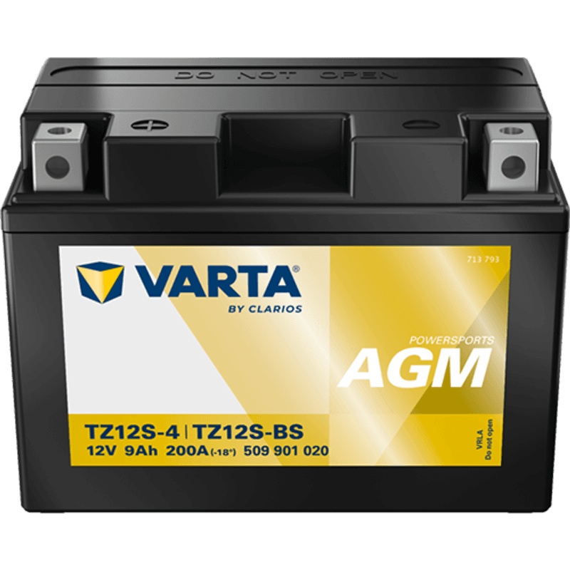 VARTA TTZ12S-BS AGM MC Batteri 12V 9AH 200CCA (150x87x110mm) +v