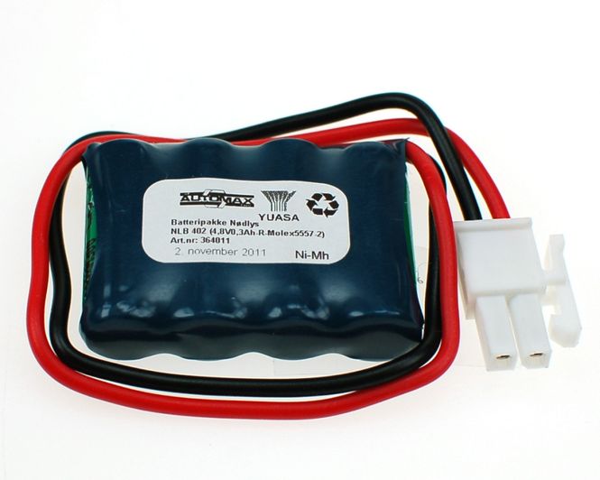 Hovedbilde NLB 402 4,8V0,3Ah-R-Plugg 12