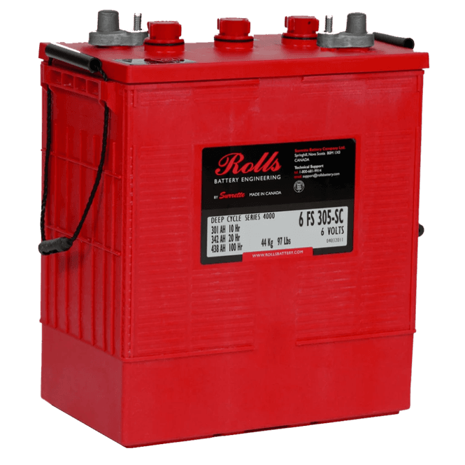Hovedbilde ROLLS 6-FS-305-SC Deep Cycle Batteri 6V 360AH (311x181x362mm)