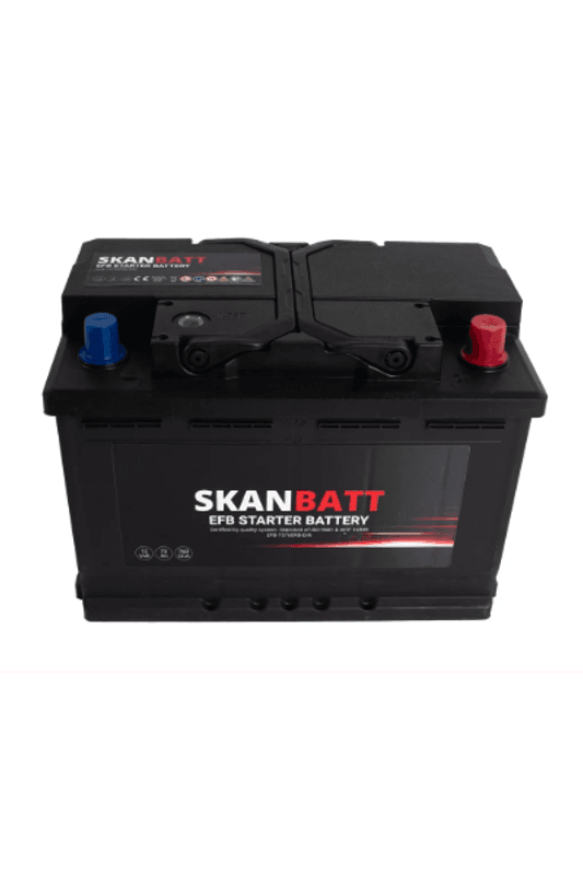 SKANBATT EFB Startbatteri 12V 75AH 760CCA (278x175x190mm) +R