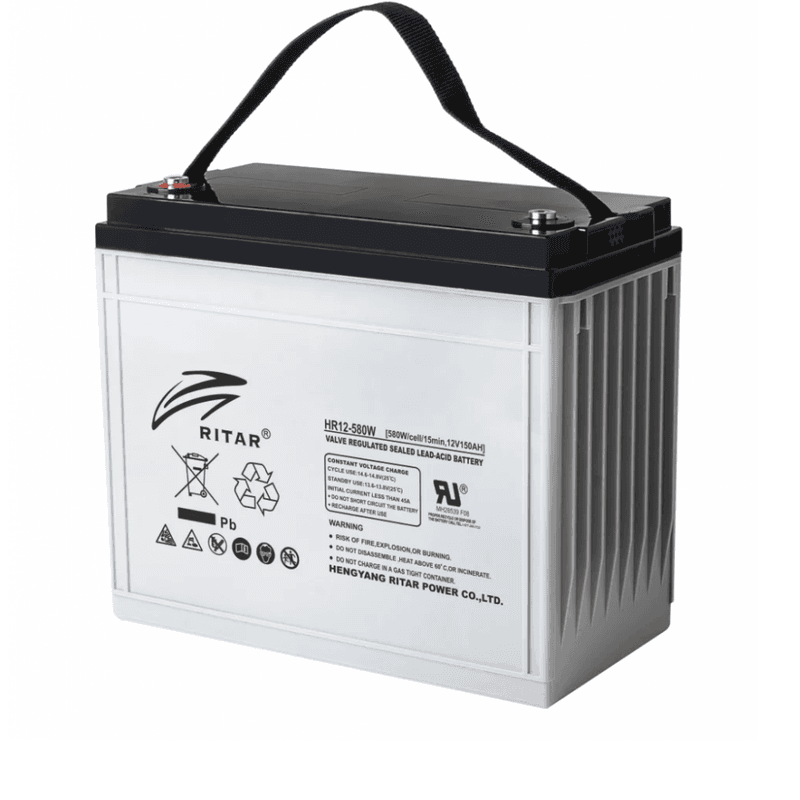 RITAR High Rate AGM Batteri 12V 155AH (340x173x280(285)mm) M8
