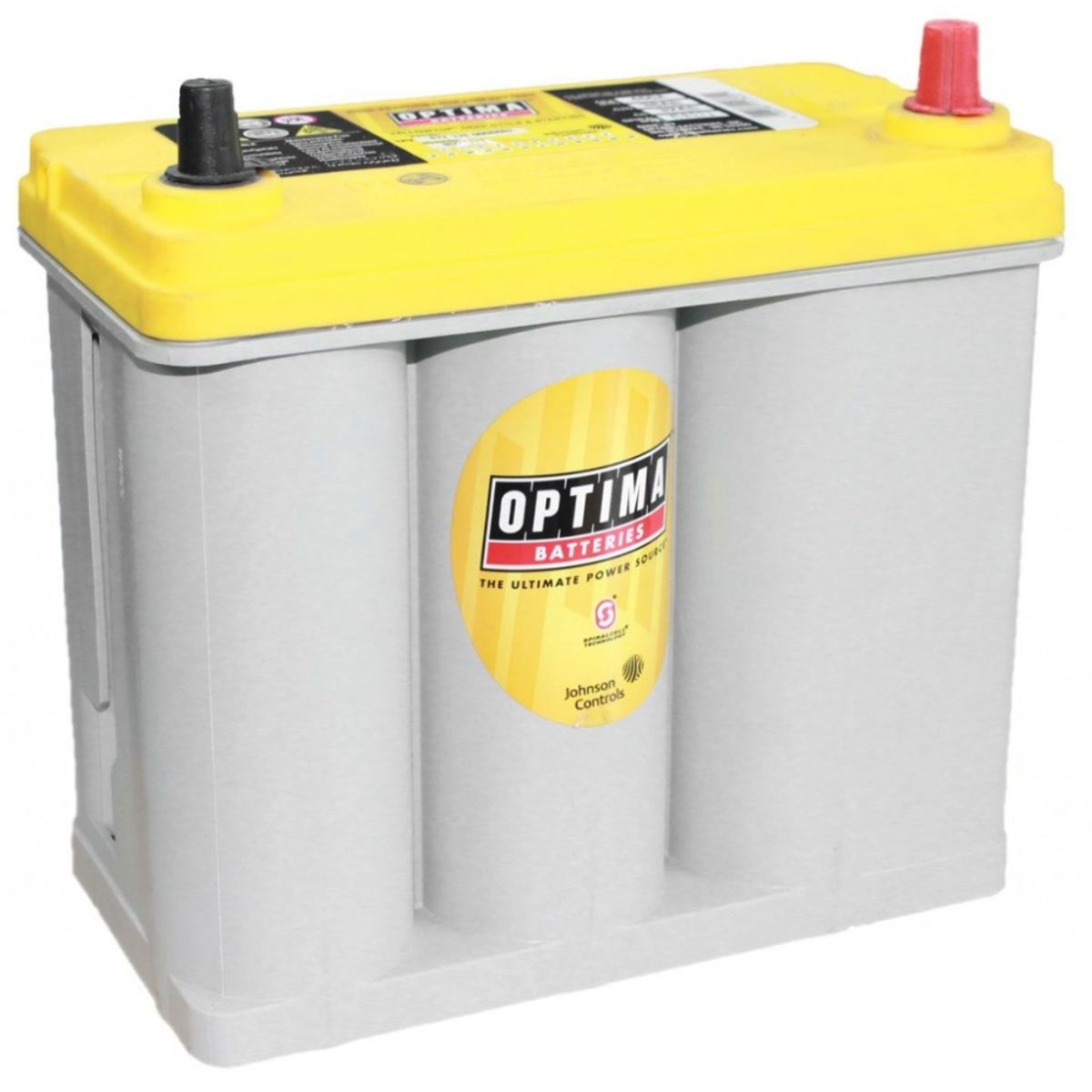 OPTIMA AGM Yellow Top 12V 38AH 460CCA (237x129x227mm) +høyre 