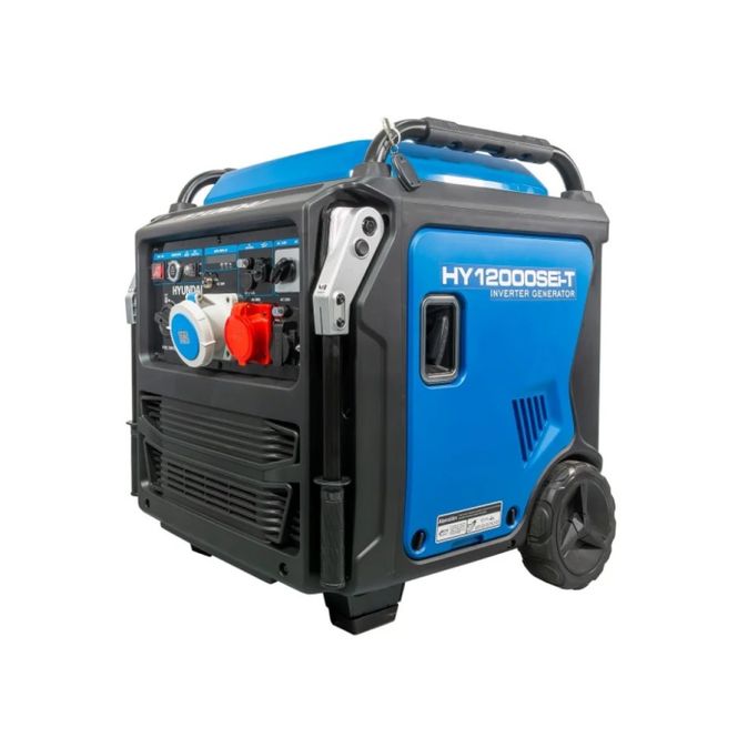 Hovedbilde HYUNDAI HY12000SEi-T Inverter Aggregat - 400V/230V - BENSIN - 11 kW - Elektrisk start - Fjernkontroll - ATS