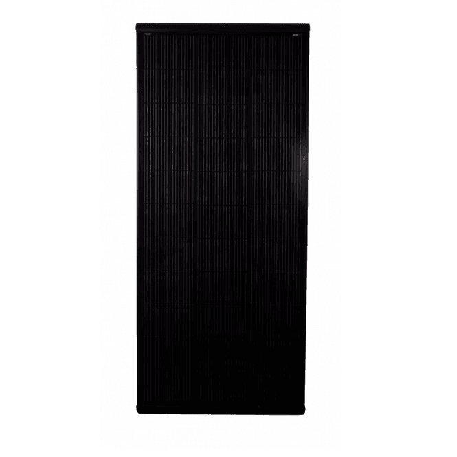 Hovedbilde SKANBATT AERO 220W panel med 7M kabel og spoilere for enkel montering