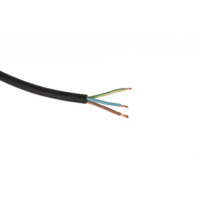 Hovedbilde Kabel 3x2,5mm2 Sort - Dobbeltisolert Rund til utebruk