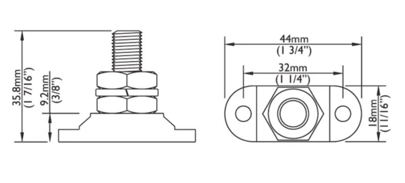 Bep Koplingspunkt 10mm sort