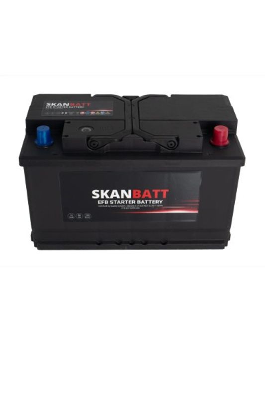 SKANBATT EFB Startbatteri 12V 80Ah 730CCA (315x175x190mm) +R