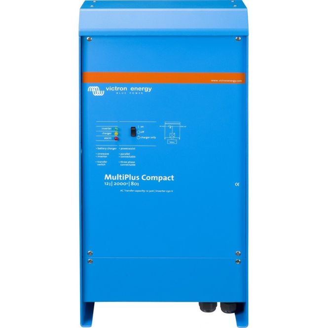 Hovedbilde VICTRON MultiPlus C12/2000/80 kombi inverter og lader