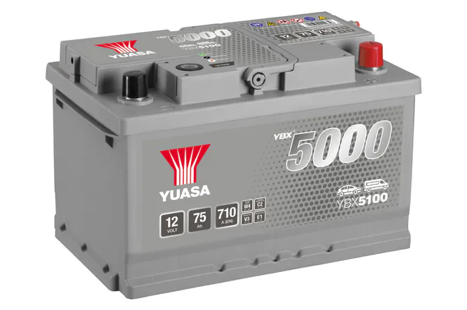 Hovedbilde YUASA YBX5100 (12V 75Ah)