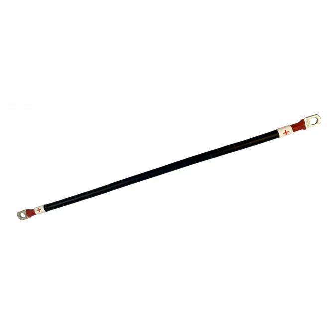 Hovedbilde Batterikabel 50mm2 med 8mm øyer 20cm - PLUSS (rød)