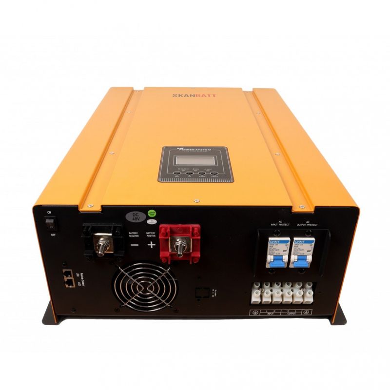 SKANBATT Kombi batterilader og inverter 48V 10000W m/Fjernkontro