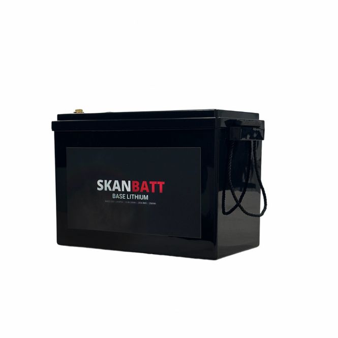 Hovedbilde SKANBATT Base Lithium - 12V 200Ah 200A BMS - 345x190x245mm - 3 Års garanti